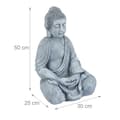 Miniatyrbild 4 av 6: Buddhastaty - Relaxdays - 50 cm - Keramik - Frostbeständig - Trädgårdsdekoration