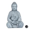 Miniatyrbild 1 av 6: Buddhastaty - Relaxdays - 50 cm - Keramik - Frostbeständig - Trädgårdsdekoration