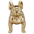 Miniatyrbild 2 av 4: Skulptur Pop Art i metall-effekt i resin H40 x B25 x D50 cm - World Art Fransk bulldog - färg: Guld