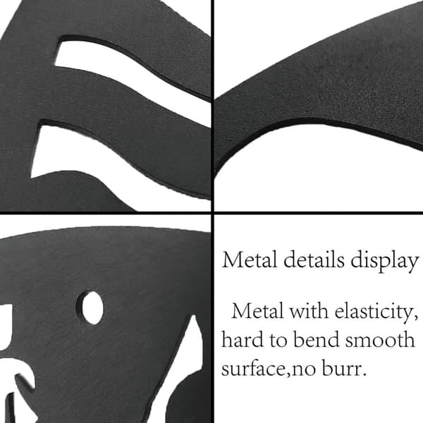 Kärlek Metallväggdekoration, Svart Ordskylt Väghängande Dekoration, Fjäril Jernväggskonst Silhuett Bokstavsskulptur, Högt formgivet Minimalistisk Omsl