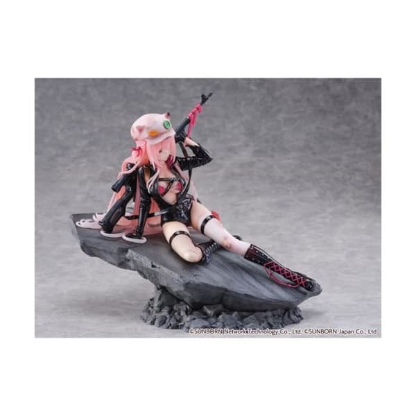 eStream - Girls Frontline - Statyett SHIBUYA SCRAMBLE FIGURE 1/7 UKM-2000 Gale Lightning -Sårad Ver.- 20 cm