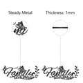 Miniatyrbillede 3 af 5: Bomclap Familie Metal Vægkunst – Sort Jern Vægskulptur! Indre Dekoration til Stue, Badeværelse, Køkken, Have. Gave til Familie, Venner, Hjemstigning