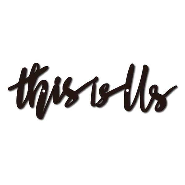 Bomclap This is Us Metalliilmoitus – Rustisoitu Kirjainilmoitus! Musta Pendidyt Sanan Leikkaama, Joulukoriste Kotiin. Sisä- & Ulkokehys, Salonki, Maku