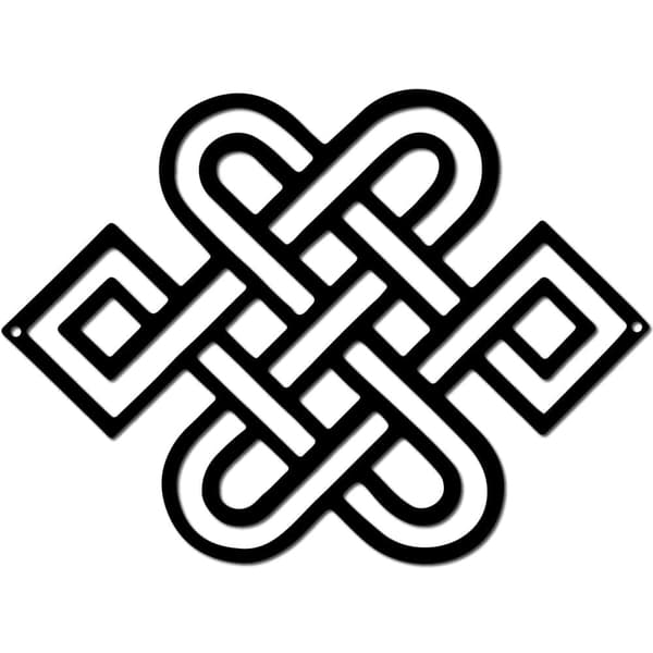 Bomclap Celtic Knot Metalli Seinäkoru – Musta Raudaseenäsivu! Celtic Symboli Tyhjäskulptuuri, Pendidyt Knotti-Näytös. Sisä- & Ulkokehys, Salonki, Koti