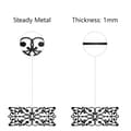 Pikkukuva 3 / 6: Bomclap Celtic Knot Metalli Seinäkoru – Musta Raudaseenäsivu! Celtic Symboli Tyhjäskulptuuri, Pendidyt Knotti-Näytös. Sisä- & Ulkokehys, Salonki, Koti