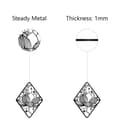 Pikkukuva 3 / 6: Bomclap Black Metal Lotus Wall Decor – Hole Cut Lotus! Moon Mandala -veistos, riippuva koriste. Meditoi, Makuuhuone, Keittiö, Puutarha, Hotelli