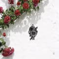 Pikkukuva 5 / 7: Bomclap Auringonruusu Seinäkoru – Musta Metalli Kuvioinen Näytös! Rustisoitu Levyt, Pendidyt Skulptuuri. Koti, Sisä- & Ulkokehys, Puumajo Vessa, Salon