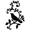 Miniatyrbillede 1 af 7: Bomclap Bird Metal Wall Decor – Fugle på gren! Jernskilte, hængende ornamentskulptur med blade. Balkon, Have, Hjem, Salon. Indendørs & Udendørs
