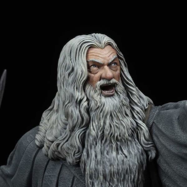 Statyett - SD Toys - Gandalf i Moria - Resin - Inomhus - Blandat