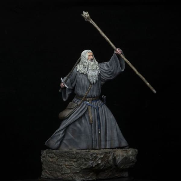 Statyett - SD Toys - Gandalf i Moria - Resin - Inomhus - Blandat