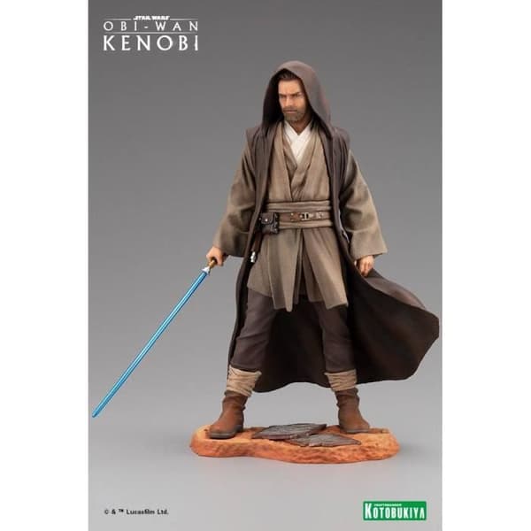 Statyett - KOTOBUKIYA - STAR WARS OBI-WAN KENOBI - PVC - 27 cm - Brun