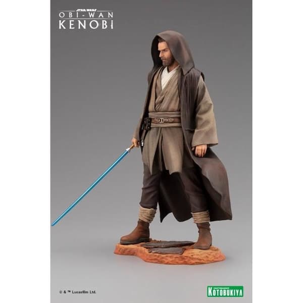Statyett - KOTOBUKIYA - STAR WARS OBI-WAN KENOBI - PVC - 27 cm - Brun