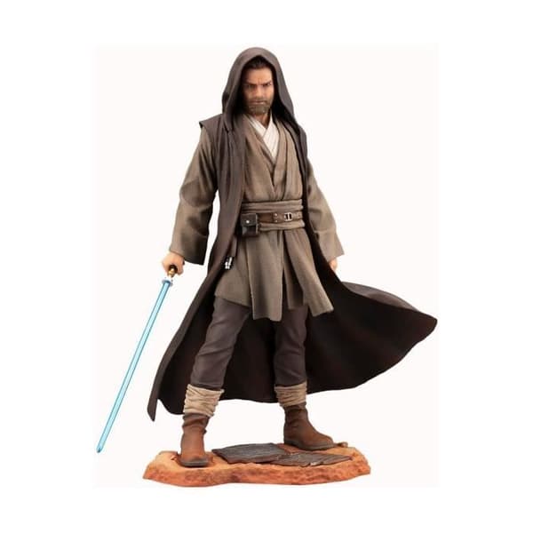 Statyett - KOTOBUKIYA - STAR WARS OBI-WAN KENOBI - PVC - 27 cm - Brun