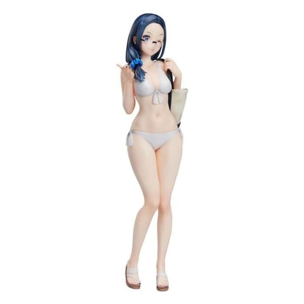 PVC-staty Myopic Sister Date-Chan Baddräkt Ver. L - 92M Illustration