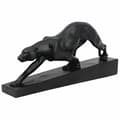 Miniatyrbild 4 av 4: Staty - statuett Design toscano - EU6104 - Staty Art déco panter i lurande svart 7,5 x 42 x 19 cm