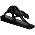 Miniatyrbild 1 av 4: Staty - statuett Design toscano - EU6104 - Staty Art déco panter i lurande svart 7,5 x 42 x 19 cm