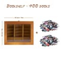 Miniatyrbild 2 av 2: Miniatyrbokhylla, 200 Miniatyrböcker, Kreativ Design,Bokhylla-400 Böcker