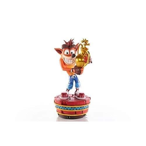 Staty - Första 4 Figurer - Crash Bandicoot - Resin - Röd - Begränsad Utgåva