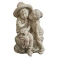 Miniatyrbild 1 av 2: Staty - Design Toscano - SH38019413 - Pojke och flicka kysser - Off-White - 40,5 x 25,5 x 23 cm