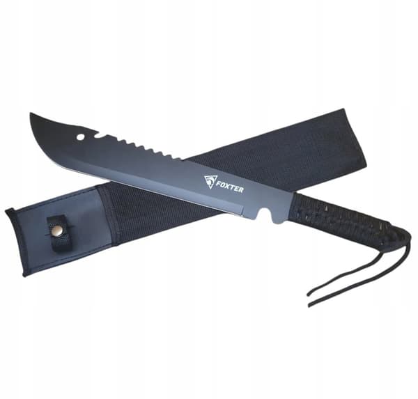 KNIV MACHETE SVORD XXL 50CM Full Tang 420 RUSTFRI STÅL + SAV + ETUIER