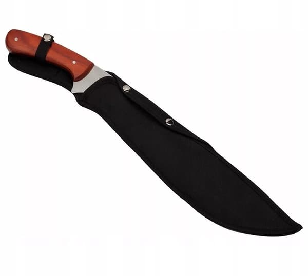 KNIV MACHET SWORD XXL 47CM Full Tang 420 ROSTFRITT STÅL Bajonett + väska