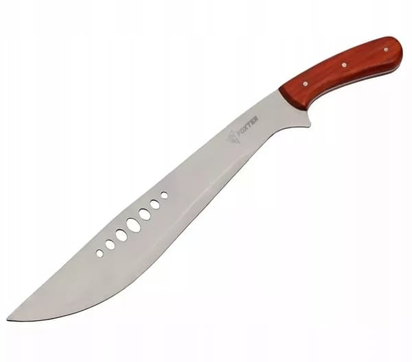KNIV MACHET SWORD XXL 47CM Full Tang 420 ROSTFRITT STÅL Bajonett + väska