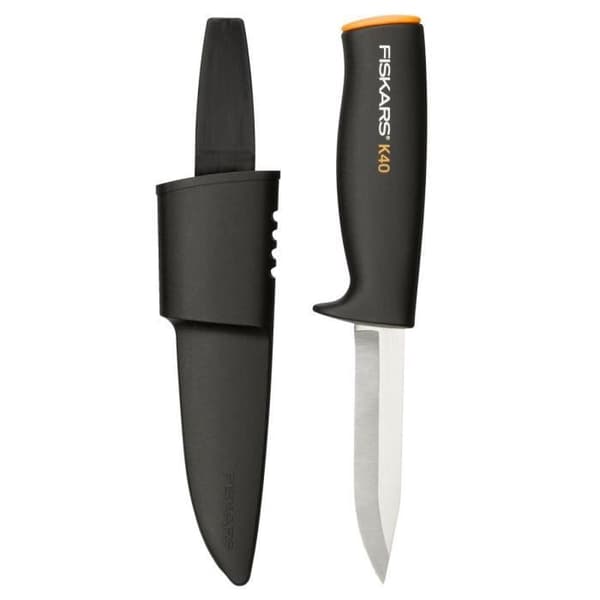 FISKARS Pukko K40 trädgårdskniv med plastskida