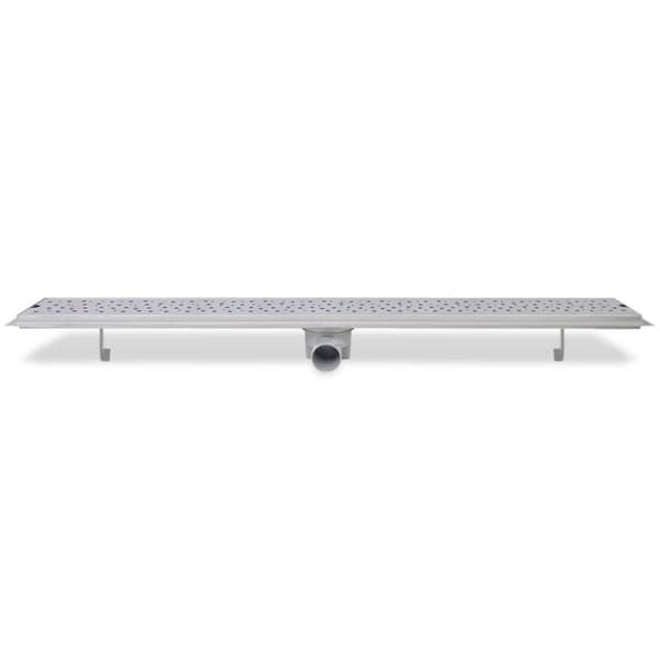 vidaXL Lineær Dusjavløp Boble 1030x140 mm Rustfritt stål