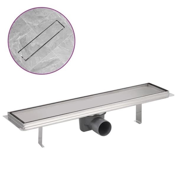 vidaXL Lineaarinen Suihkukaivo 530x140 mm Ruostumaton Teräs