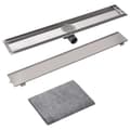 Pikkukuva 4 / 8: vidaXL Lineaarinen Suihkukaivo 830x140 mm Ruostumaton Teräs