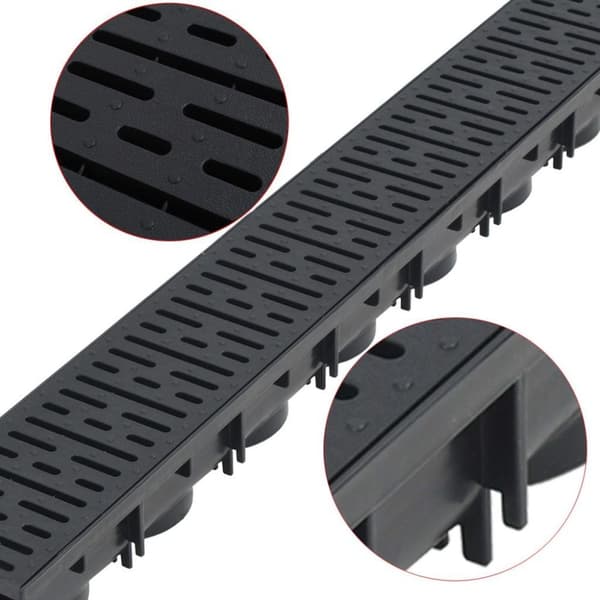 vidaXL Markrännor 6 st plast 6 m