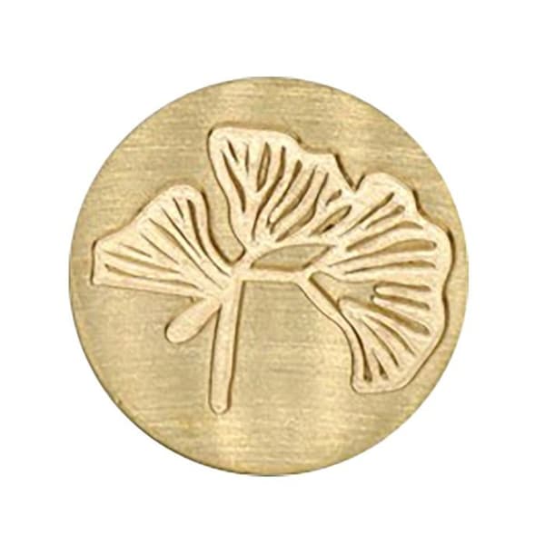 25mm Mässingsvaxstämpel - Ginkgo