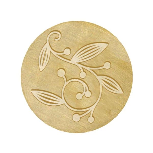 25mm Mässingsvaxstämpel - Arabesque