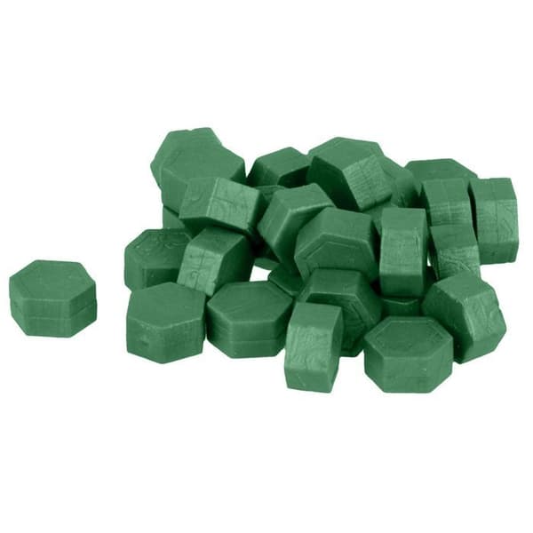 Hexagonala vaxpärlor 30g - Mörkgrön