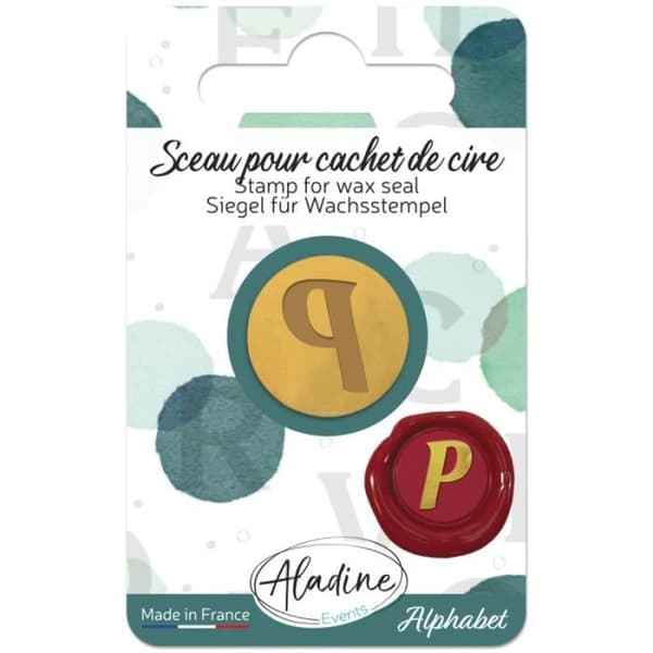 Sceau pour cachet de cire - Alphabet - 20 mm P