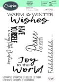 Miniatyrbild 3 av 3: Sizzix - 664937 - Set med 5 klara frimärken Festive Sentiments 1 av Olivia Rose | | Kapitel 3 2022