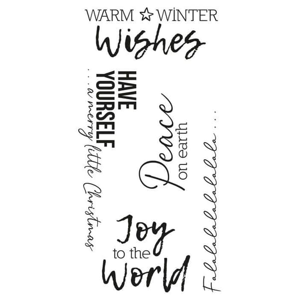 Sizzix - 664937 - Set med 5 klara frimärken Festive Sentiments 1 av Olivia Rose | | Kapitel 3 2022