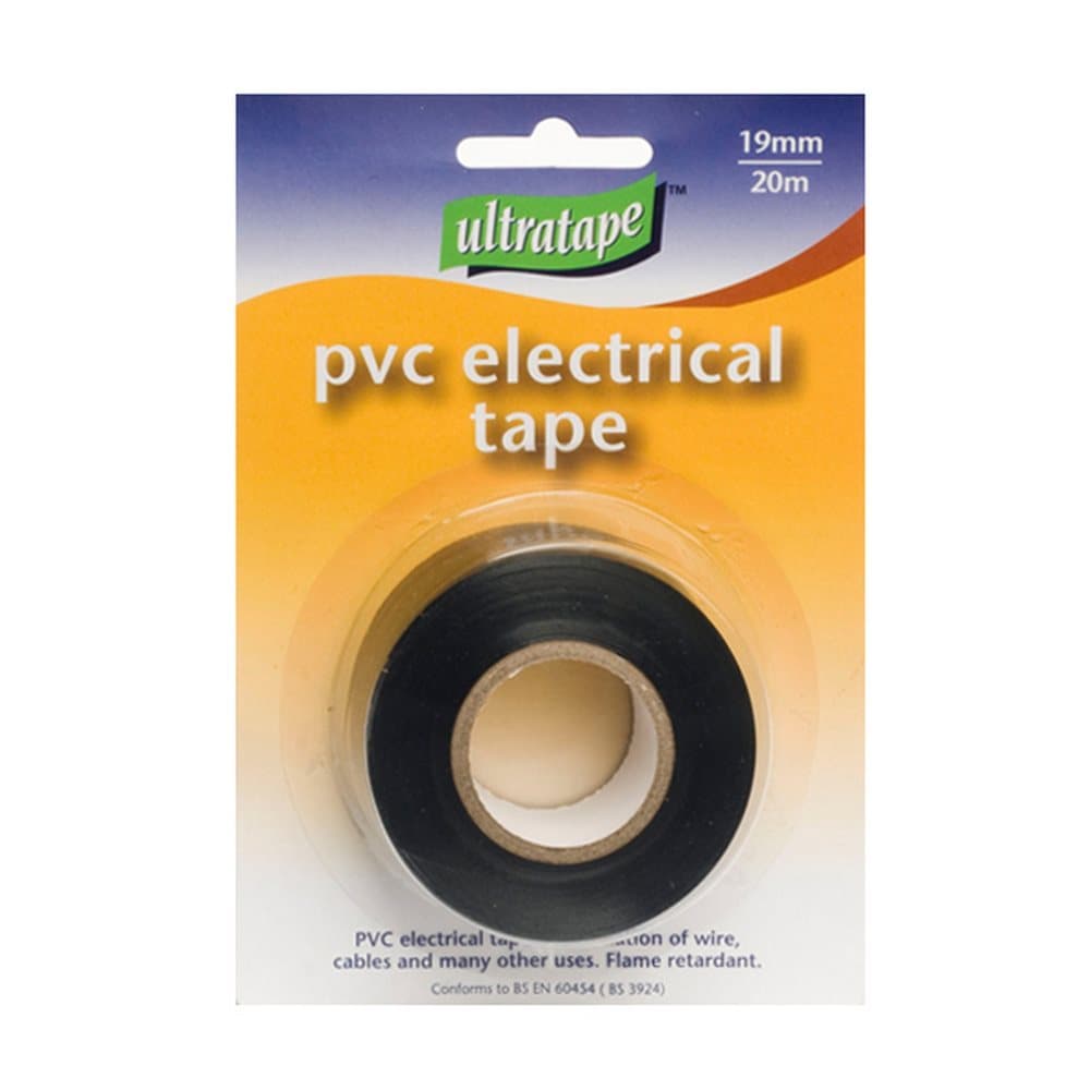 Ultratape PVC svart elektrisk tejp rulle