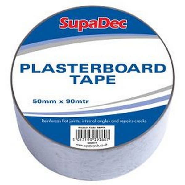 SupaDec Tape til gipsplader White 50mm x 90m