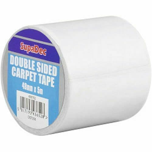 SupaDec Carpet Tape White 5m x 48mm