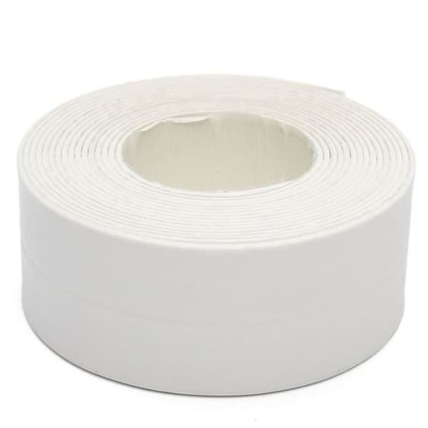 Tätningslist - Hög Kvalitet - Vit - 38mm x 3.35m - PVC - Mögelresistent