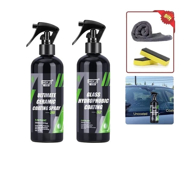 Bil Nano Keramisk Belægning, Maling Beskyttelse, Hydrofobisk Formel, S6-300ml x S3-300ml