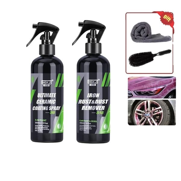 Bil Nano Keramisk Belægning, Maling Beskyttelse, Hydrofobisk Formel, S6-300ml x S3-300ml