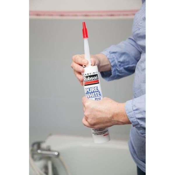 Vitblankt bad- och köksspackel - 280ml - RUBSON