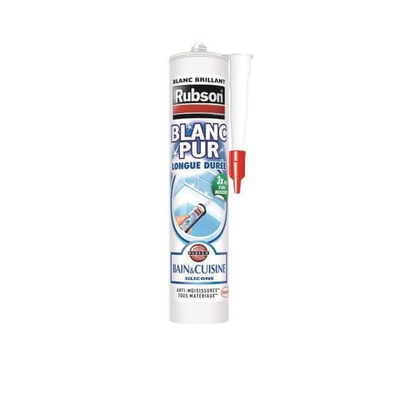 Vitblankt bad- och köksspackel - 280ml - RUBSON