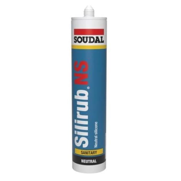 Silirub NS transparent silikontätningsmedel av livsmedelskvalitet 300 ml patron - SOUDAL - 120655