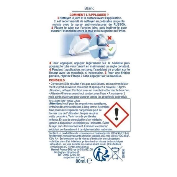 RUBSON Putty Re-nytt bad och rent kök - Tub 100ml