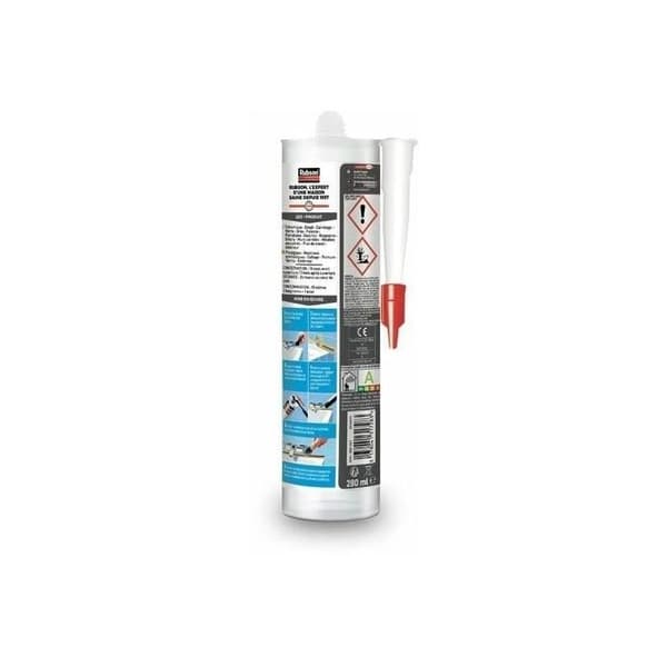 Intensiv svart bad- och köksspackel - RUBSON - 280ml - Silikonelastomer - Tätning