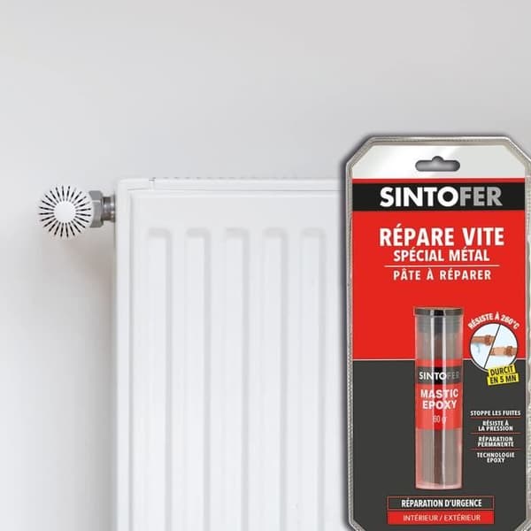 Epoxylim - SINTOFER - Snabb reparation - 60 g - Vattentålig - Ultra snabb härdning