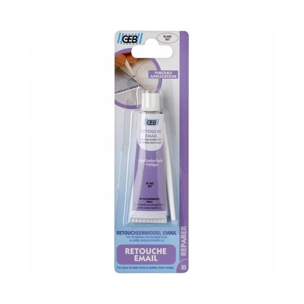 Emalj touch-up applikatorborste 20ml vit
